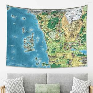 Wandtapijten Faerun Kaart Wandtapijt Decoratie Kunst Esthetisch Voor Woonkamer Slaapkamer Decor Thuis Grappig Wanddoek Ophangen