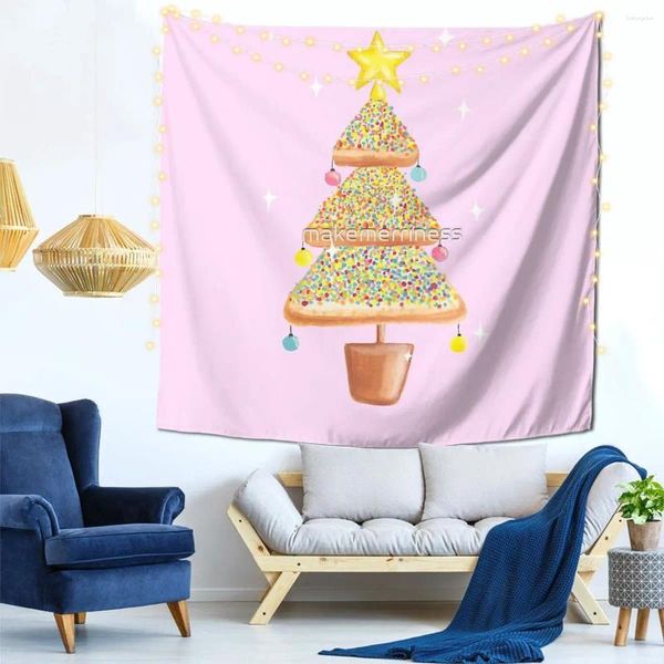 Tapisseries fée Noël - décor de pain à la tapisserie facile à accrocher décoratif cadeau parfait en polyester couleur vive