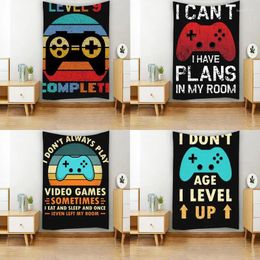 Tapisches Fashion Video Games Gire Console Player Remote Tapestry Mur suspendu décor de salle d'art