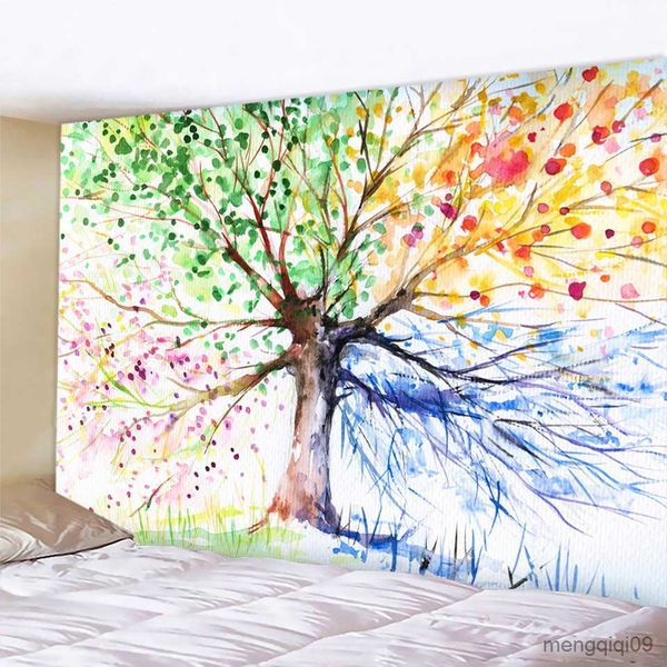 Tapisseries À la mode nordique simple tapisserie arbre de vie tapisserie paysage papier peint mur art décoration de la maison pad Pendentif R230710