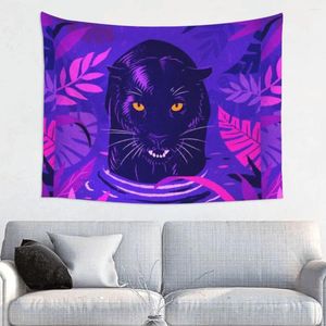 Tapestries hevige tijgeraanval vetgedrukte verklaring Jungle Nature Wild Animal Cata Tapestry