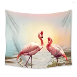Tapestries Flamingo Animal Tapestry Noordse stijl Wandhangende Dorm Art Home Decor Travel Camping Beach Towel Yoga Mat
