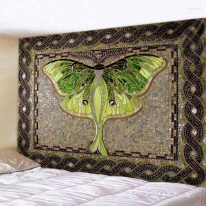 Tapices Floral Butterfly estampado Tapiz arte botánico Muro colgante de brujería Decoración de dormitorios de dormitorio