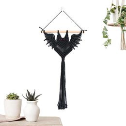 Wandtapijten Bloempot Netto Zak Macrame Handgeweven Vleermuisvorm Hangers Zachte Muur Planter Voor Plafond Decoratief