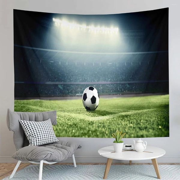 Tapices Tapiz de fútbol Estadio deportivo Fútbol Fanáticos del deporte Arte Hogar Sala de estar Dormitorio Decoración Colgante de pared