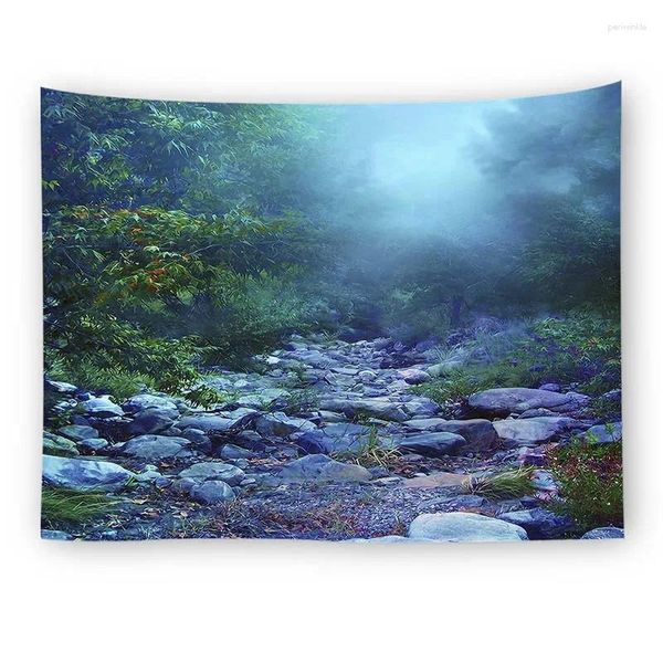 Tapisseries Forest Landscape Tapestry Mandala Wall Papers Home Decor Living Room Decoration Art