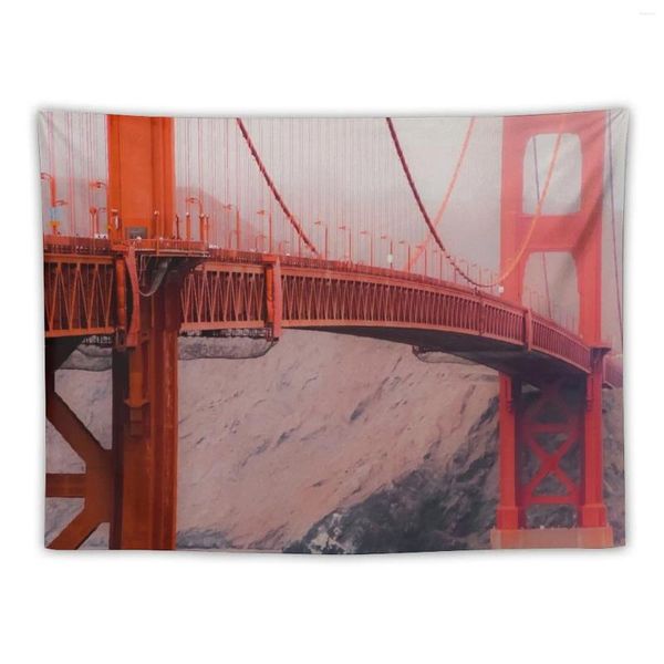 Tapices Puente Golden Gate San Francisco EE. UU. En el día de niebla Tapiz Decoración de la habitación Decoración linda de la casa