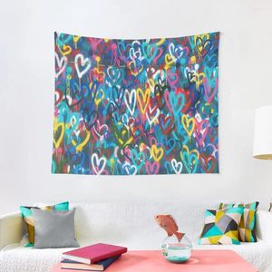 Tapisseries graffiti coets love tapissery kawaii room décor décoration art mural