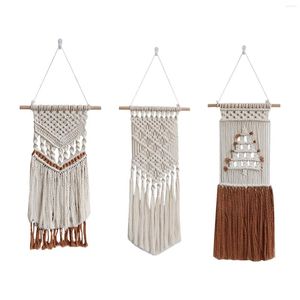 Tapisseries tissées à la main, ornements de Style ferme, décoration murale suspendue en macramé Boho pour appartement, pépinière, salon