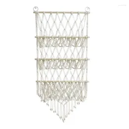 Tapisches Handmade Macrame Toy Toy Hangre Super Boho Tapestry Treo-couches Mesh Sac Mesh Supplies Home Decoration For Bedroom Nursery