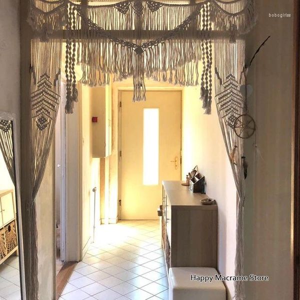 Tapices MacRame MacRame Boda Bohemian Arch Arch Arbor Pared colgante Cortinas divisoras de la habitación Divisor no incluido