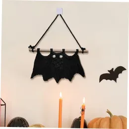 Tapestries Home Decoratie Halloween Bat Handweven zwart ornament hanger muur hangen