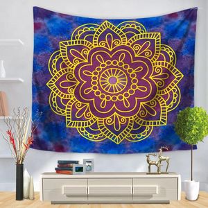 Tapisseries maison décorative suspendu tapis tapisserie rectangle litspread Mandala flower peinture motif gt1181