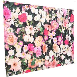 Tapisseries à la maison utilise le mur de mur de fleur de fleur décor de tapisserie tissu ulstery tissu suspendu couverture polyester médiévale fille de salle de bain décorations