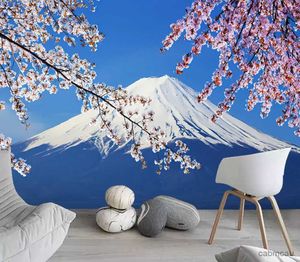 Wandtapijten Japanse Kersenbloesems Mount Fuji Landschap Muurhangend Wandtapijt Oud Paleis Met Maan Natuur Scendry Thuis Wanddeken R231213