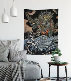 Tapadiques Japonais Dragon Art - Tapestry 26x36 "