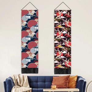 Tapisseries japonais hefeng tissu art imprimerie suspendue images sushis restaurant décoration peinture de tapisserie tissu