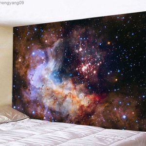 Tapisseries Grand Galaxy Starry Sky Universe Space Mur Tapestry Tapestry Psychedelic Imprimé Mur en tissu Couvrage couverture de Yoga Mat Plafond R230817