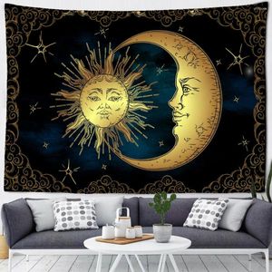 Tapestries Large Tapestry Sun Moon Mandala Tarot Witch Wall Hanging Celestial Hippie Carpet Rugs Dorm Decor