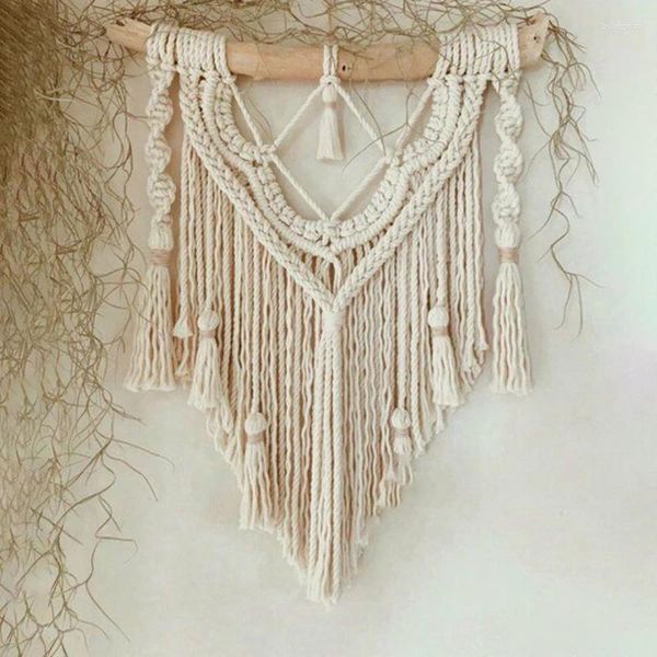 Tapices Capa de capa Macrame Medro Hanging Sala de estar Sofá Decoración de cabecera Mandala Boho Decor Tapestry El Modelo