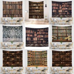 Tapestries bibliotheek boekenplank boekwinkel muur hangende vrijetijds slaapkamer deken decor stijlen abstract tapijtdoek tapestriestapestries tapestrt