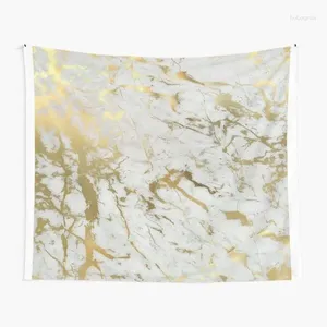 Tapestries vloeistof marmeren tapijt abstract goud en witte patroon muur hangende decor slaapkamer woonkamer slaapkamer slaapkamer slaapkamer