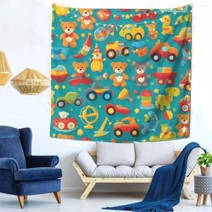 Tapestries klein speelgoed voor kinderen naadloos patroon kunstwerk muurdecor tapijt tapijt Outdoor Office Perfect Gift Soft Fabric Multi Style