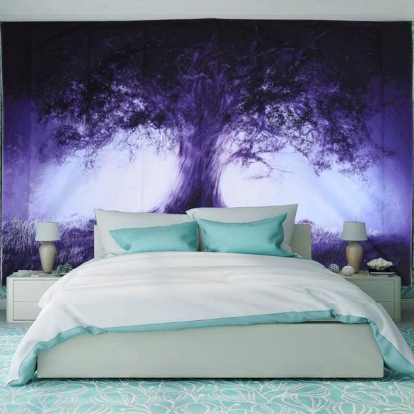 Tapisseries Salon Mur Toile Forêt Tapisserie Asthetic Décor Maison Chambre Dortoir Décoration Murale Paysage TissuTapisseries TapisseriesRubans