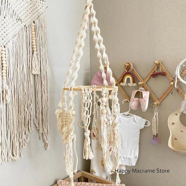 Tapisseries macrame bébé mobile boho décor de la maison de pépinière moderne