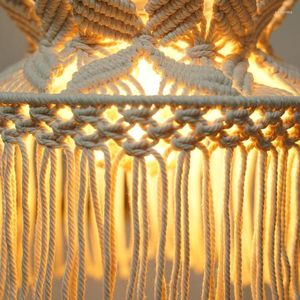Tapisseries macrame lampadaire boho suspension pendante couvercle de plafonnier de bureau de chambre de salle de chambre nurerie décor