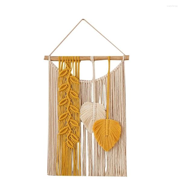 Tapices Macrame Decoración de pared Boho Art Nursery Estética Hogar Chic Regalo de Navidad B