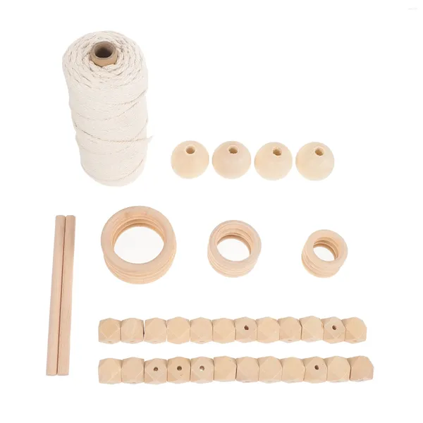 Kit de cintres muraux en macramé pour tapisseries, corde en coton tissée à la main, accessoires de tapisserie, paquet de matériel de bricolage