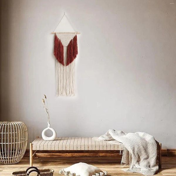 Tapices Macrame pared colgante telón de fondo Boho tapiz para dormitorio vivero