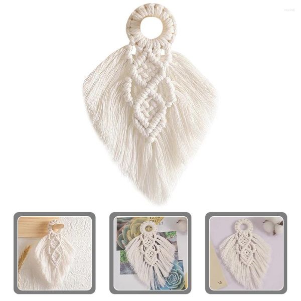 Tapices Macrame Colgante de pared Bohemia Decoración tejida Delicado adorno de borla