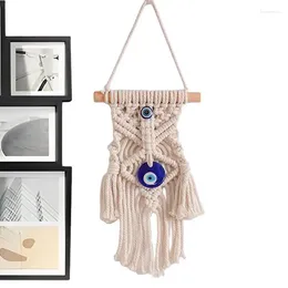 Tapisseries Macramé Tenture Murale Tapisserie À La Main Bohème Ethnique Chic Boho Tissé Art Décor Beige Gland Coton Crochet