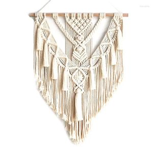 Wandtapijten Macrame Wandtapijt Decor Boho Chic Boheems Geweven Woondecoratie 55X70cm