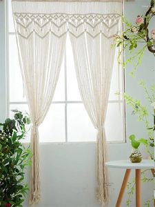 Tapisches Macrame Wedding Fortdrop Tapestry Hand Woven Cotton Bohemian Tassel pour la fenêtre de la fenêtre DIVITE