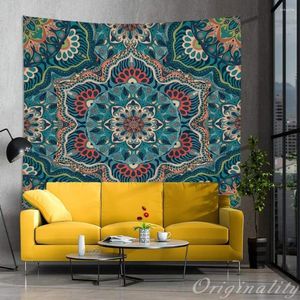 Tapisseries Mandala Green Tapestry accessoires de pièce unique Décoration de la maison