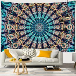 Tapisseries Mandala Tapisserie Tenture Murale Boho Décor Mur Tapisseries Psychédélique Hippie Nuit Lune Tapisserie Mandala Mur Tapis 230926