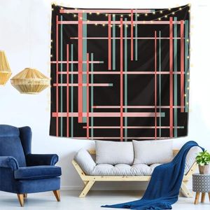 Tapestries Mondriaan geïnspireerde middencentra wanddecor Tapestry Tapestry Eenvoudig om slaapkamer te hangen Verjaardag Geschenk zachte stof Felle kleur