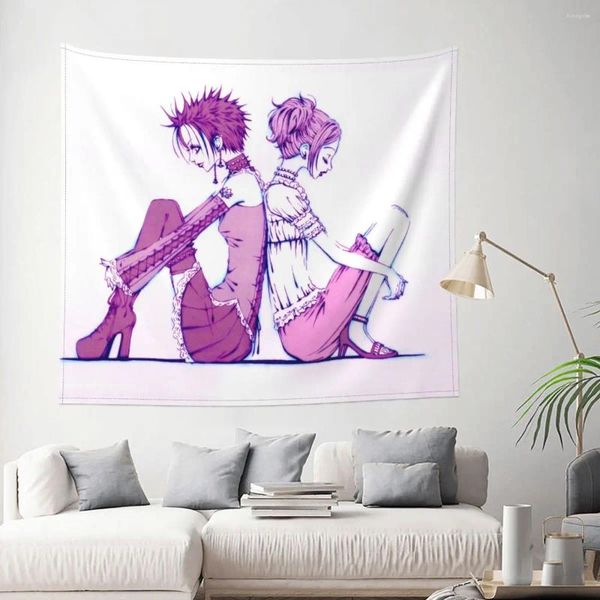 Tapices Nana Osaki Tapestry Bohemio Poliéster Muro colgante Manga Decoración del hogar Mat de playa Retro