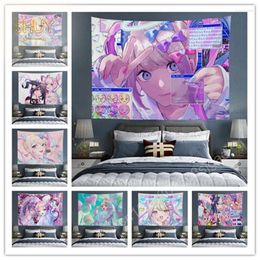 Tapisseries NEEDY GIRL OVERDOSE Tapisserie Maison Salon Mur Art Décoration Anime Rôle Esthétique Enfants Chambre Chevet Décor