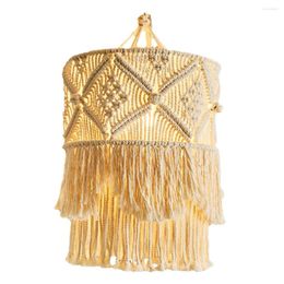 Tapestries Noordse macrame geweven tapijtlampenkap boho hangende lamp deksel plafond hanglampje voor thuis slaapkamer kroonluchters decoratief