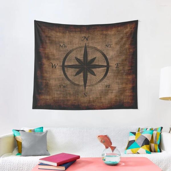 Tapices NOSTALGIC Old Compass Design Rose Tapestry Home and Comfort Decor Decoration Accesorios
