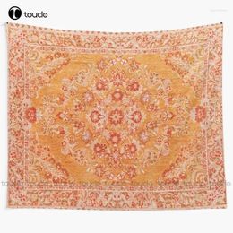 Tapisseries orange bohème berber berber traditionnel de style marocain conception tapisserie shopping en ligne décoration personnalisée pending