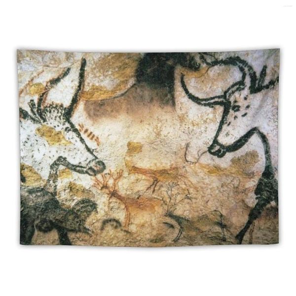 Tapisseries Paleolithic Lascaux Cave Paintings Tapestry Wallpapers Home Decor