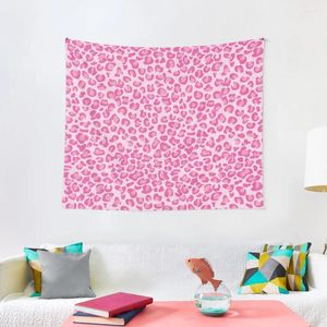 Tapestries roze luipaard printtapestry decoratieve muur tapijt esthetische decoratie dingen om de kamer te versieren