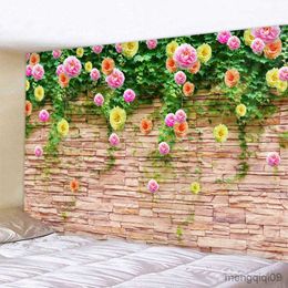 Tapisseries Plante Fleur Sur Mur Tapisserie Tenture Murale Grande Taille Tapisserie Murale Pas Cher Tapisseries Murales Tissu R230710