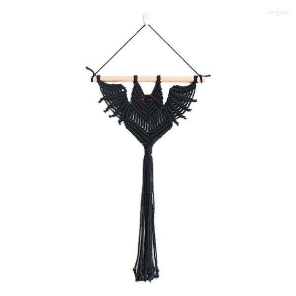 Support de jardinière en macramé tissé à la main, tapisseries, Pot de fleur, cintres de chauve-souris, filet de porte de salon