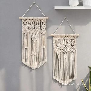 Tapestries promotie macrame muur hangende tapijt -decor boho bohemian geweven huis slaapzaal handgemaakt appartement woonkamer decoratie